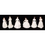 Six assorted Royal Doulton lady figurines made for the Collectors Club comprising Welcome HN3764,