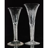 A 19th Century drinking glass in the 18th Century taste,