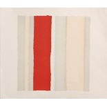 YUKO SHIRAISHI (CONTEMPOROARY) - Vertical stripes - red, grey and yellow, lithograpgh,