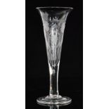 A 20th Century oversized ale glass in the 18th Century taste,