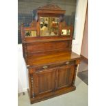 A Victorian walnut chiffonier,