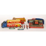 A Marx Hi Way express tinplate Nationwide delivery lorry, a dump truck,