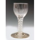 An 18th Century drinking glass circa 1765,