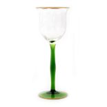 An early 20th Century Theresienthal wine glass,