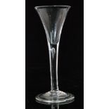 An 18th Century drinking glass circa 1740,