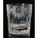 A Regency glass tumbler circa 1810,