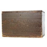 An early 20th Century pine advertising box 'Webb's Seeds, Wordsley, Stourbridge', later painted,