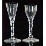 An 18th Century drinking glass circa 1785,