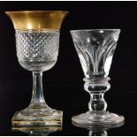 A late Georgian drinking glass circa 1800,