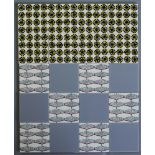 Ivor Kamlish - Carter & Co - Eight screen printed 4in dust pressed tiles with black and yellow