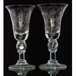 A 1937 Royal Brierley Coronation crystal glass goblet for King Edward VIII in the 18th Century