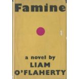 Signed by The Author O'Flaherty (Liam) Famine, L. 1937. First English Edn., cloth & orig. d.w.