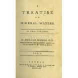 Munro (Donald) A Treatise on Mineral Waters, 2 vols., L. 1770, First Edn., hf.