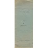 Signed Presentation Copy Kavanagh (Peter) Inniskeen Circa 1939, A Map (Peter Kavanagh Hand Press,