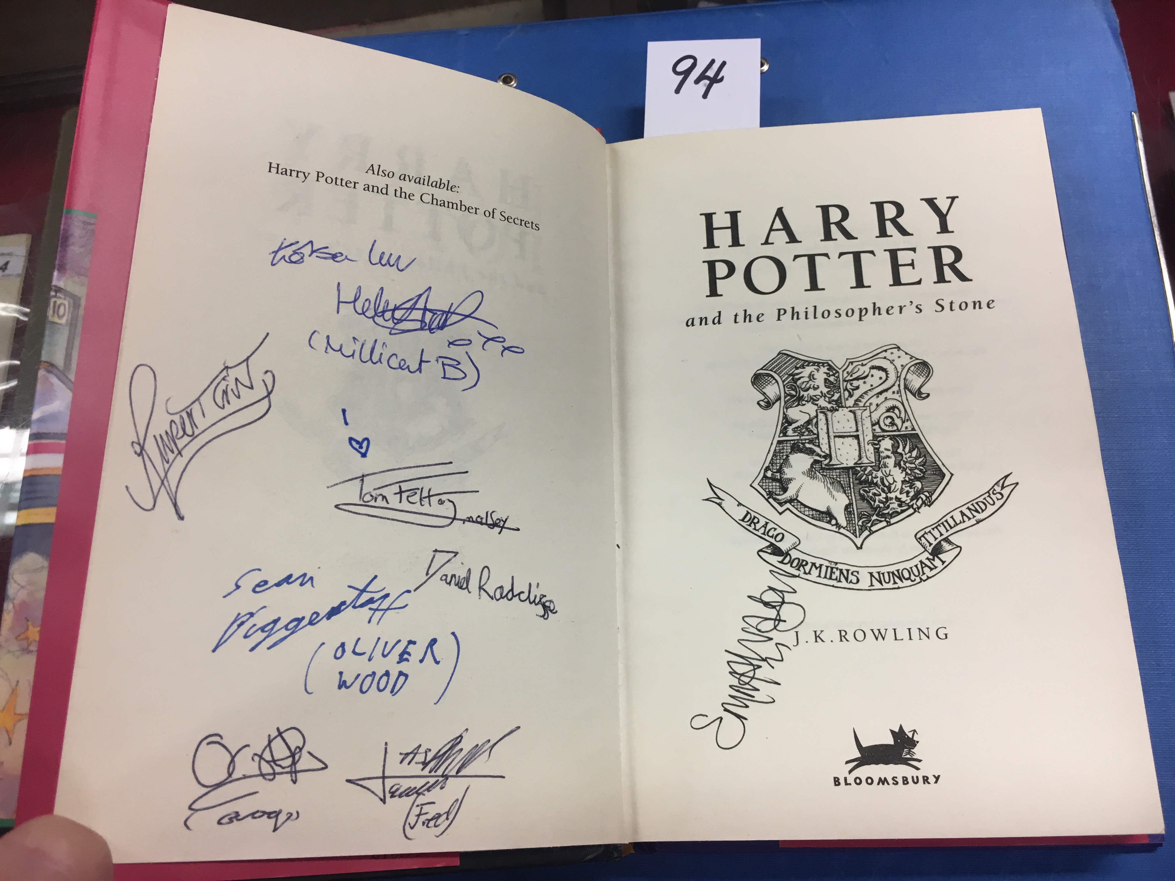 Signed by The Harry Potter Cast Rowling (J.K.) Harry Potter & The Philosophers Stone, 8vo L. - Image 12 of 14