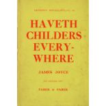 Joyce (James) Haveth Childers Everywhere, 8vo L. (Faber & Faber) 1931, (Criterian Miscellany - No.