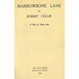 [Christy Brown] Collis (Robert) Marrowbone Lane, 8vo D. (Runa Press) 1943.