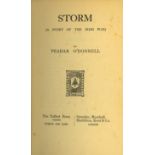 The Authors' First Book With Signed Inscription O'Donnell (Peadar) Storm (A Story of the Irish War,