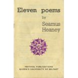 The Author's First Separate Collection Heaney (Seamus). Eleven Poems.