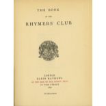 John Sparrow's Copy [Johnson (Lionel)] The Book of Rhymers' Club, 12mo, L.