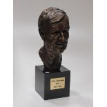 John Coll, Irish 21st Century "John Montague," a heavy bronze model of the author and poet,