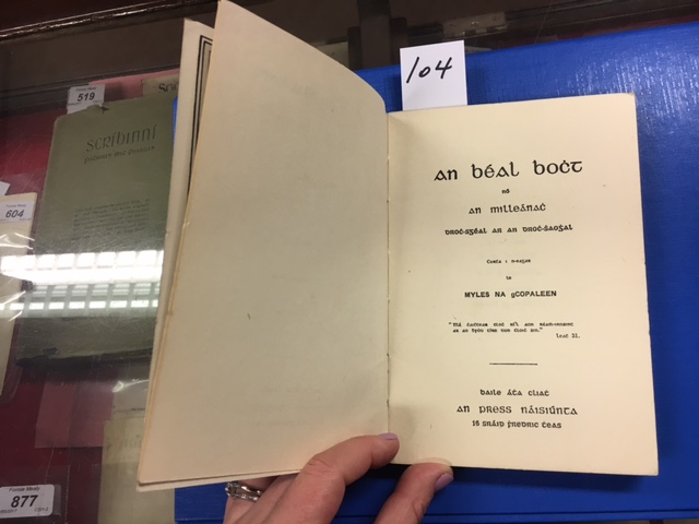 Very Rare First Editions [O'Brien (Flann)] 'Myles na gCopaleen' An Beal Bocht, 8vo D. - Image 7 of 10