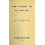 Yeats (W.B.) Responsibilities (Poems). L. 1917, Macmillan (Wade 115, Second Impr.