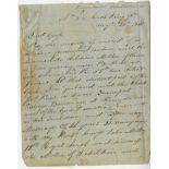 A Mother's Letter Begging for a Last Reunion with Her Son, 1848 Manuscript: An ALs.