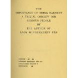 Wilde's Comic Masterpiece [Wilde (Oscar)] The Importance of Being Earnest A Trivial Comedy for