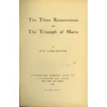 Signed Presentation Copy Gore-Booth (Eva) The Three Resurections and The Triumph of Maeve, 8vo L.