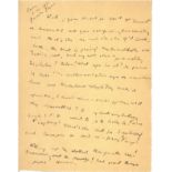Original Manuscript Page from Finnegan's Wake Joyce (James) A Manuscript Page of text from