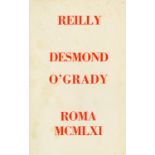 The Author's Second Collection O'Grady (Desmond) Reilly, tall 8vo Rome 1961. First Limited Edn.