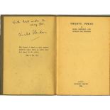 Signed by Each Poet Sheridan (Niall) and MacDonagh (Donagh) Twenty Poems. D.