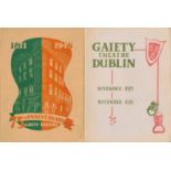 Gaiety Theatre, Dublin: 70th Anniversary Souvenir Programme, Nov. 1871 - Nov.