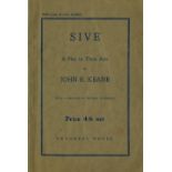 All First Editions Keane (John B.) Sive. A Play in Three Acts, D. 1959; Sharon's Grave.