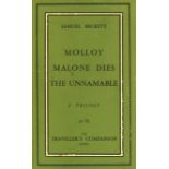 With Signed Postcard Beckett (Samuel) Molloy. Malone Dies. The Unnamable. A Trilogy.