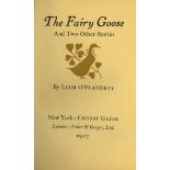 Very Good Signed Copies O'Flaherty (Liam) The Fairy Goose and Other Stories, 12mo N.Y.