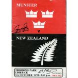 The Day Munster Conquered the All-Blacks Programme: Rugby: Munster R.F.C.