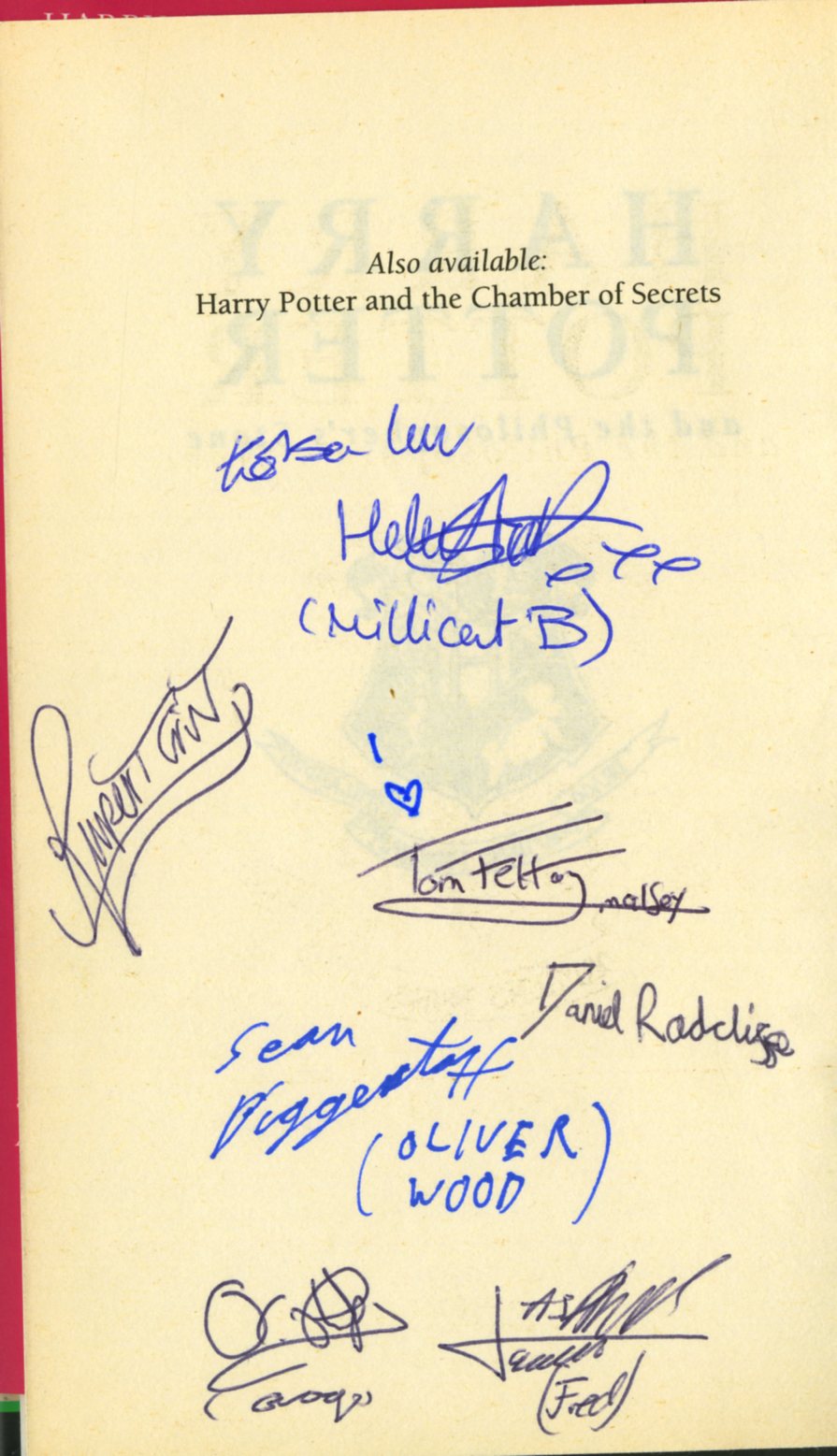 Signed by The Harry Potter Cast Rowling (J.K.) Harry Potter & The Philosophers Stone, 8vo L. - Image 2 of 14