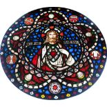 The Earley Studios, Dublin Stained Glass: A magnificent large circular stained glass Panel,
