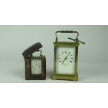 A good quality large heavy brass Carriage Clock, 13.