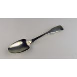 A rare plain Irish Provincial silver Table Spoon, possibly Samuel Purdon, Limerick, c.