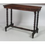 A Victorian rectangular walnut Games Table.