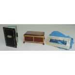 A small rectangular 19th Century casket shaped Agate Box,