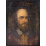 19th Century English School Portrait of a "Bearded Gentleman, resembling Shakespeare," O.O.B.