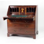 A good quality attractive Georgian period drop-front mahogany Bureau,