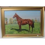 R.F. Wyatt "Arkle" a chestnut horse in a landscape, O.O.C., approx.