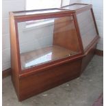 Two mahogany Shop Display Cabinets.