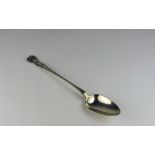 A heavy Irish George III silver Kings Pattern Stuffing Spoon, Dublin c.