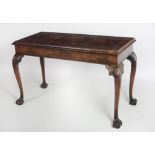 A Georgian style carved mahogany Side Table,